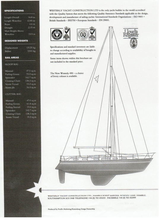 Westerly 49 Brochure Cover